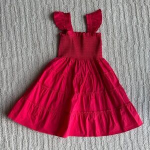 Hill House Girls Tiny Ellie nap smocked cotton dress size 7-8